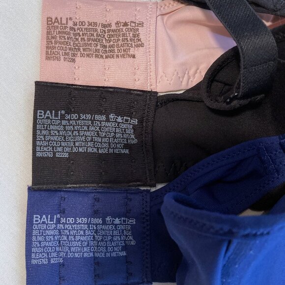 BALI BRA BUNDLE 2 NWT + 1 EUC Convertible One Smooth U Ultra Light Underwire - Picture 6 of 14